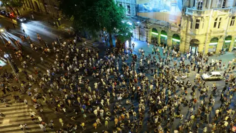 Getty Images Protest in Budapest