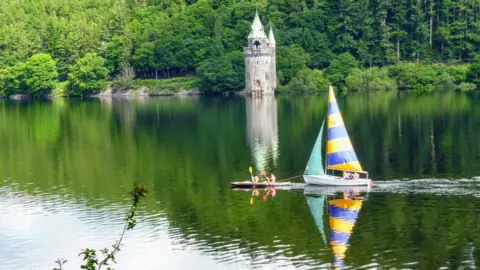 Trevor Hands  Sunshine on a rainy day: Trevor Hands' shot of Lake Vyrnwy, Powys, boosted our spirits on a damp morning