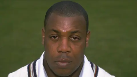 Former England and Gloucestershire fast bowler David 'Syd' Lawrence