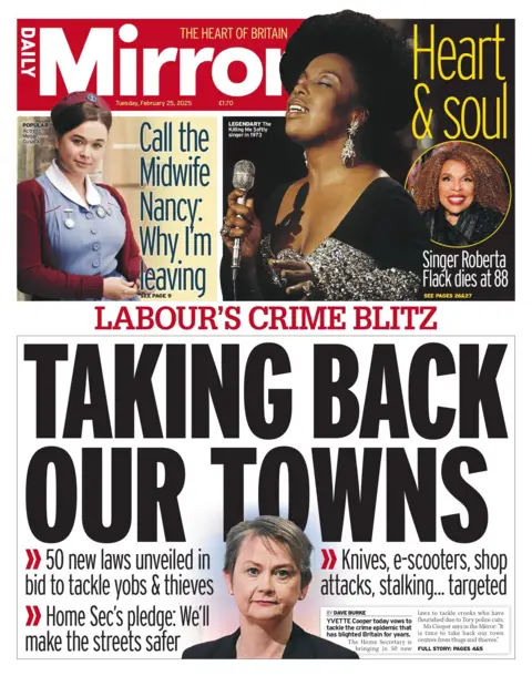 Daily Mirror front page