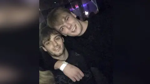 Merseyside Police Ashley Dale murder trial: Lee Harrison (left) with Niall Barry