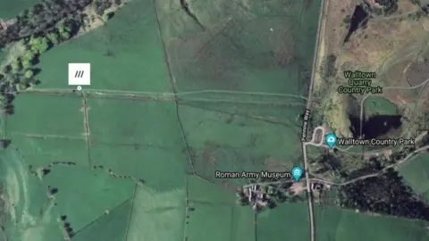 Northumbria Police/Google Aerial view of scene of incident