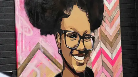 A mural in memory of Elianne