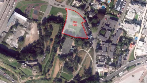 Government of Jersey An aerial satellite view of an area of Jersey