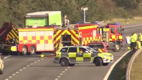 BBC M5 crash scene