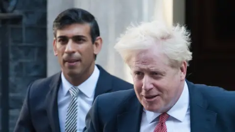 Getty Images Rishi Sunak and Boris Johnson