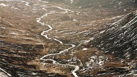 Getty Images Looking down into the Lairig Ghru from Ban Macdui on the Cairngorm plateau