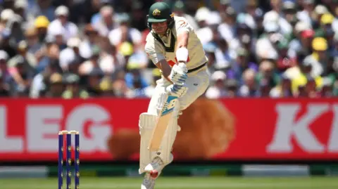 Jhye Richardson bats in Melbourne