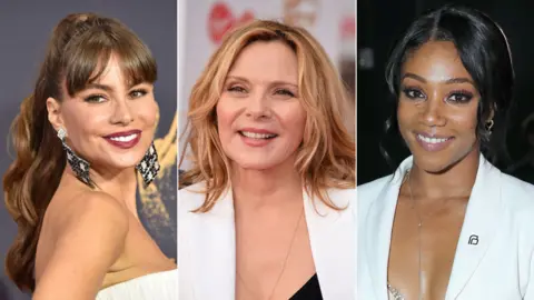 Getty Images Sofia Vergara, Kim Cattrall and Tiffany Haddish