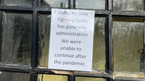 Katy Lewis/BBC Ye Olde Fighting Cocks, St Albans