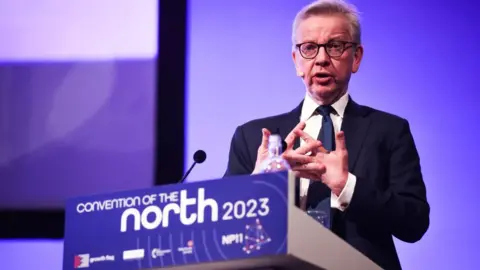 PA Media Michael Gove at the Convention of the North