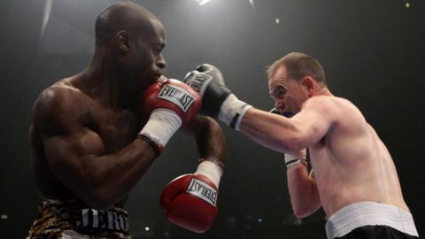 Jerome Wilson (left) in action in 2010 against Henry Janes