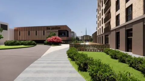 Harlow Council Artist impression of new arts and cultural quarter