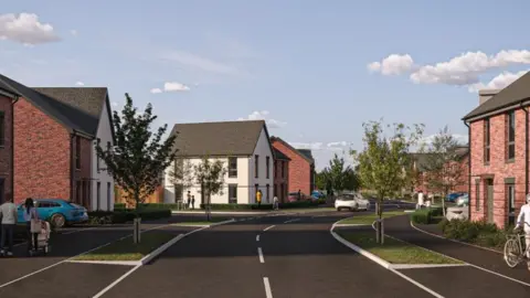 Spitfire Homes CGI images of what the Malabar estate homes could look like, if approved by the council.