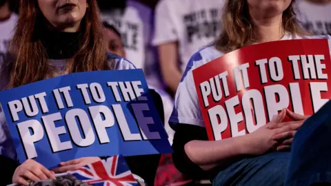 Getty Images People's Vote supporters