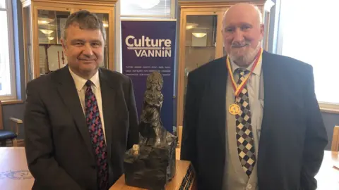 Manx Radio Chris Thomas MHK and John Kaneen