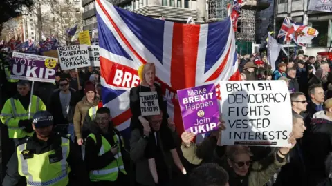 Getty Images UKIP-organised march in support of Brexit