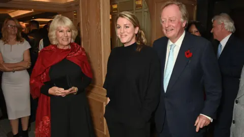 Getty Images Queen Camilla and Andrew Parker Bowles with their daughter Laura Lopes