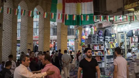 Getty Images Market in Irbil (file photo)