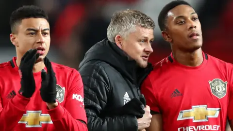 Jesse Lingard, Ole Gunnar Solskjaer, Anthony Martial
