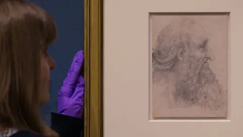 PA 'The head of an old bearded man in profile' on display at Birmingham's Museum and Art Gallery