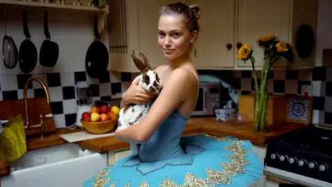 Sian Davey/Guernsey Museums Ballerina holding bunny