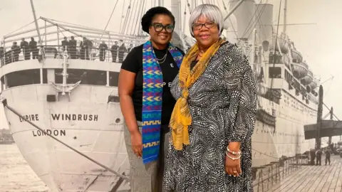 Effie Blankson, chair of the Cultural Diversity Consortium (L) and Grace Powell, chair of the Basingstoke Caribbean Society & Friends (R)