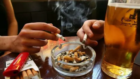 Getty Images Smoking in pubs