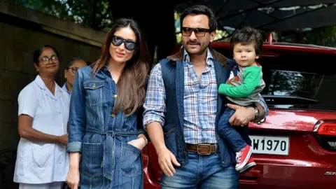 Getty Images Saif Ali Khan and Kareena Kapoor Khan with their son Taimur