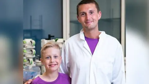 Kidney Research UK Luke and Dr John Stone