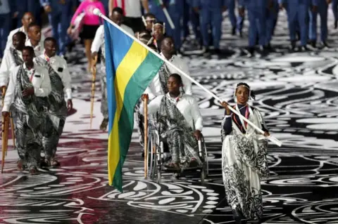 Reuters Rwanda team at Commonwealth Games