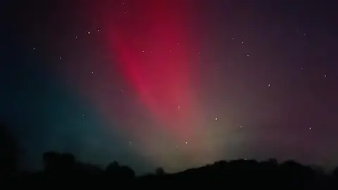 NatalieLovescake/BBC Weather Watchers The northern lights in WALES.