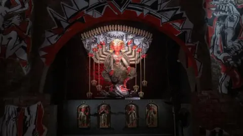 Swastik Pal Baghajatin Puja pandal