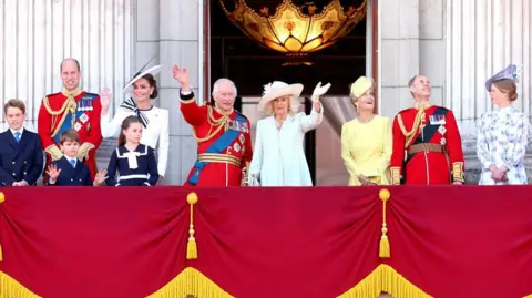 Getty Images Trooping the Colour balcony