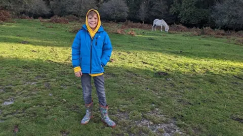 Family photo Huw in the outdoors