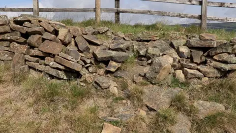 A drystone wall along the Great Ridge