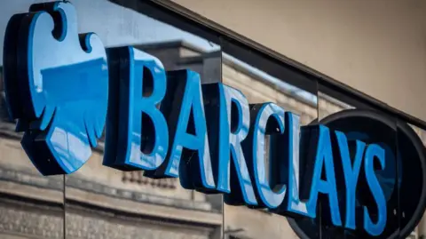 Getty Images Barclays bank logo