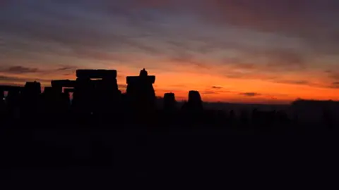 English Heritage Clip from English Heritage live stream of today's winter solstice sunrise