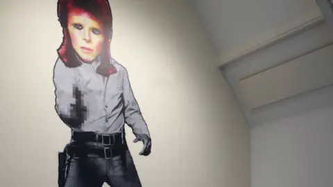 Ikon Giant image of David Bowie on a gallery wall