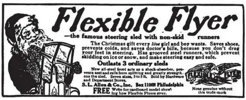 Alamy Advert for sled