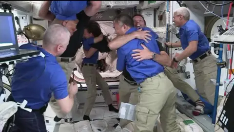 Astronauts on ISS