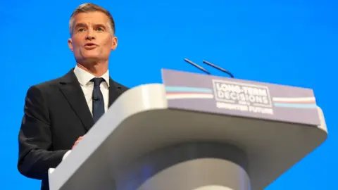 PA Media Transport Secretary Mark Harper during the Conservative Party annual conference at the Manchester Central convention complex