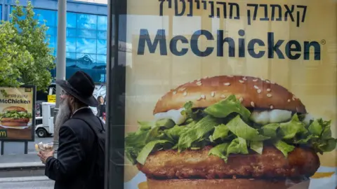 Getty Images McDonald's sign in Israel