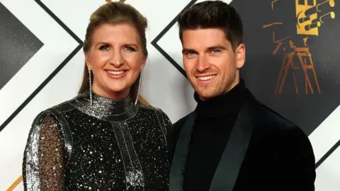 PA Media Rebecca Adlington and Andy Parsons