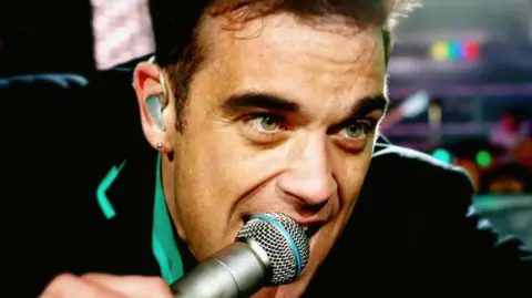 Karen McBride Robbie Williams close-up