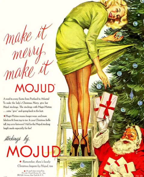 Original Print Ad 1950 MOJUD Undergarments Why Strap Yourself