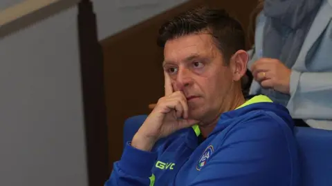 Gianluca Rocchi of AIA during a press conference in Florence, Italy, in 2025