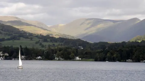 BBC View looking towards the north end of Windermere in the Lake District National Park, October 2008