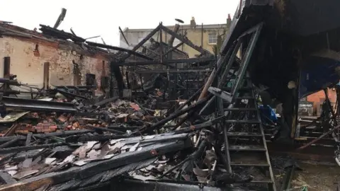 Phil Morse/BBC Photo inside Underfall Yard