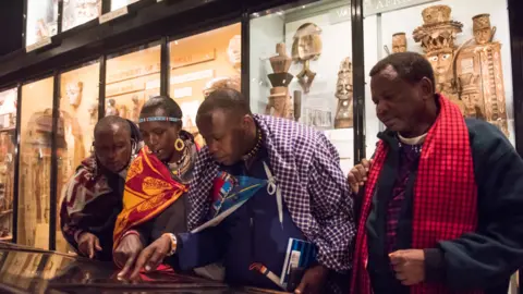 Pitt Rivers Maasai visit to Pitt Rivers